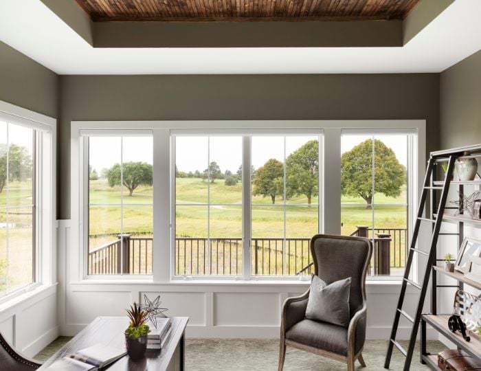 400 series windows in a bright office